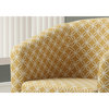 Monarch Specialties Accent Chair, 2Pcs Set/ Burnt Yellow " Circular " I 8059